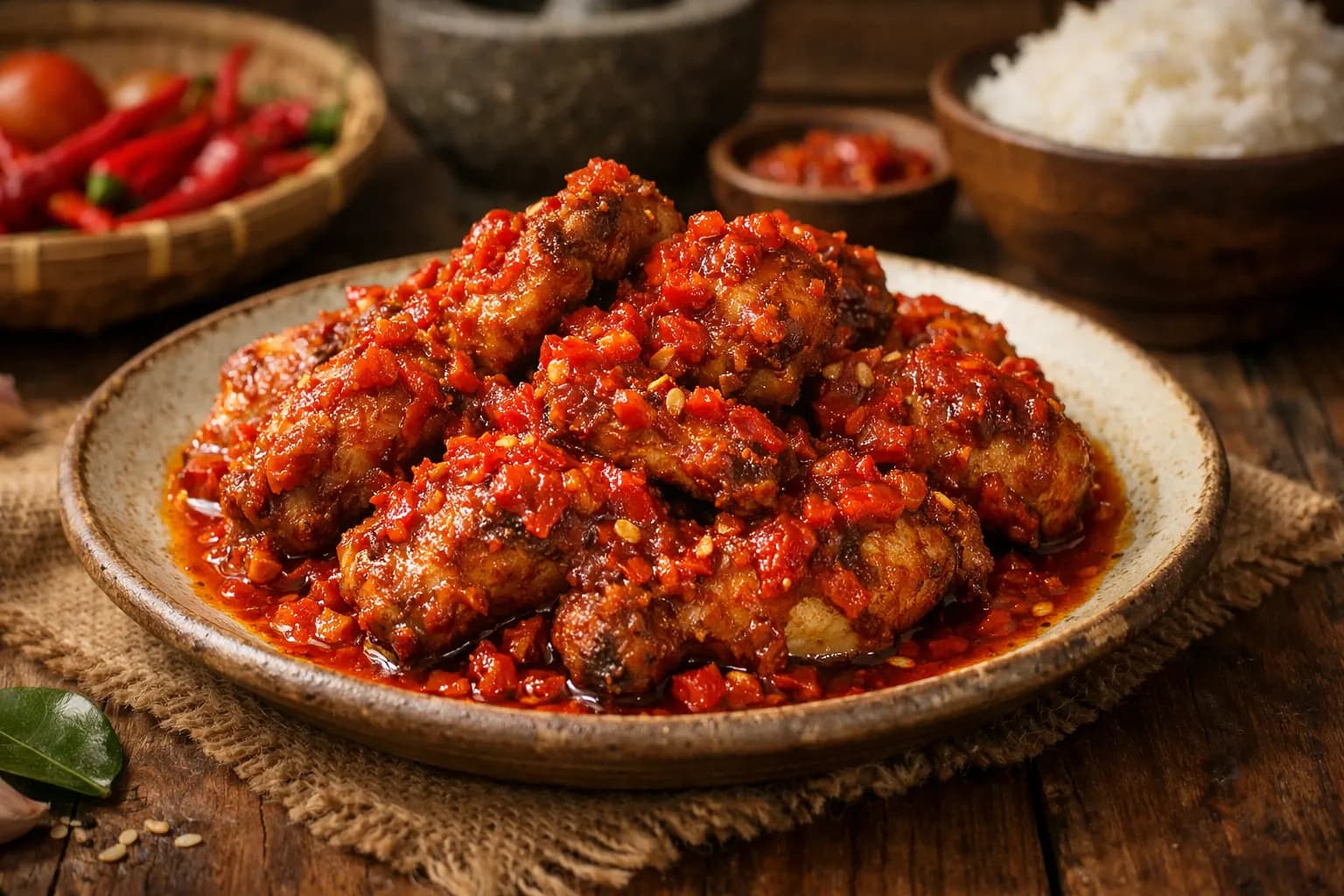 Resep Ayam Sambal Cabe Merah Asli Nusantara: Pedas Gurih & Menggugah Selera