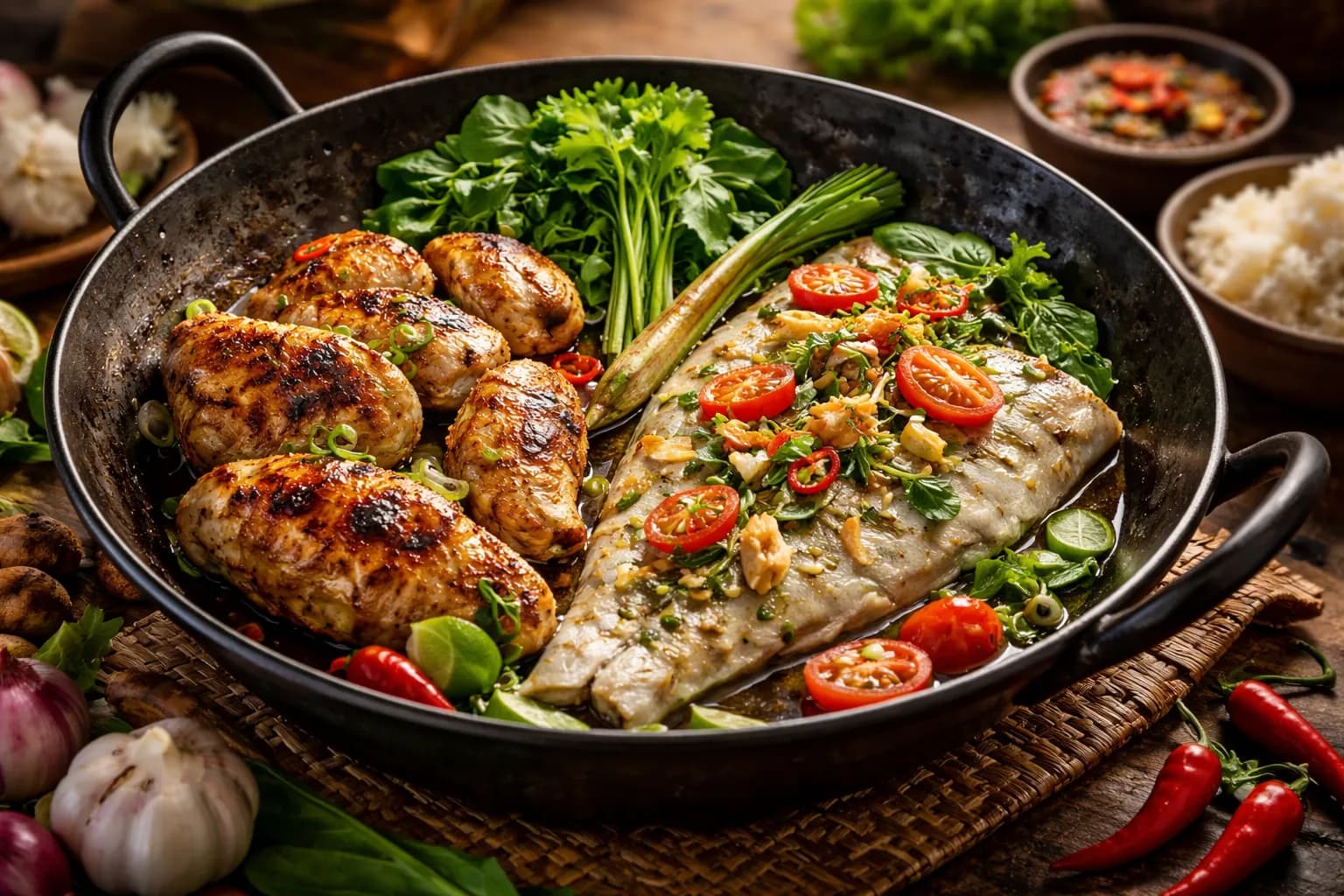 Menu Sahur Tinggi Protein: Ayam dan Ikan Ala Dapur Indonesia