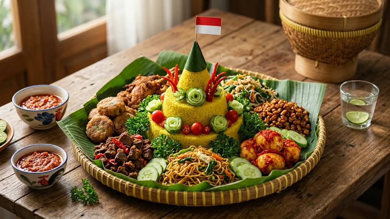 Filosofi Nasi Tumpeng Kemerdekaan dan Makna Setiap Lauknya