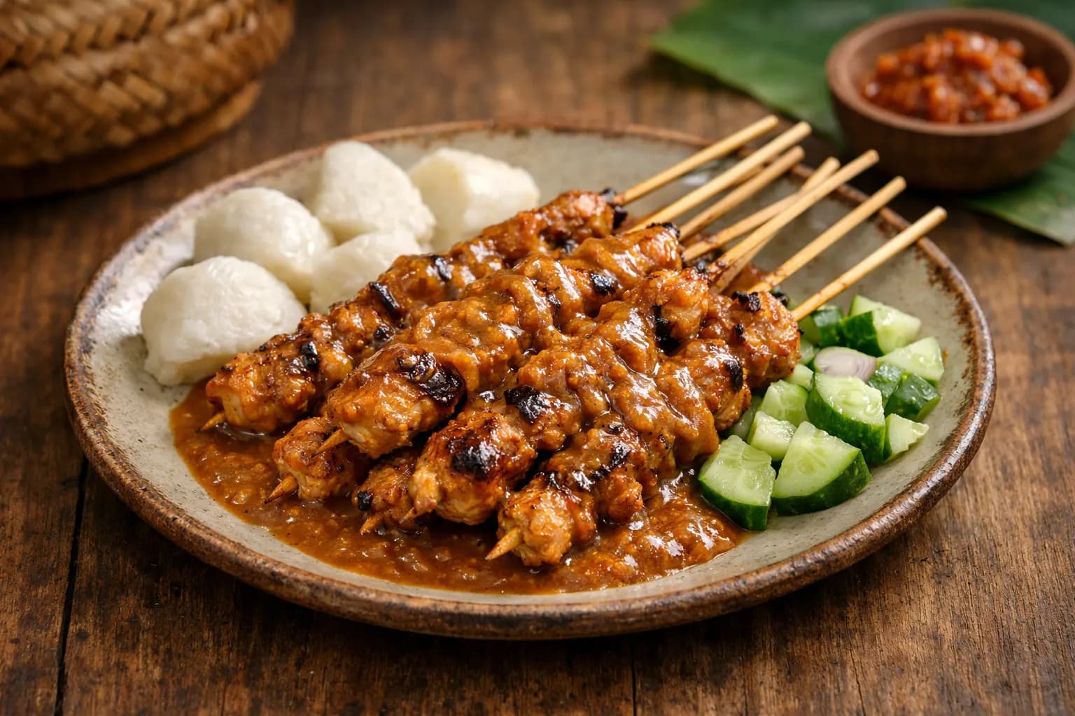 Sate Ayam Madura Bumbu Kacang Asli Empuk & Legit